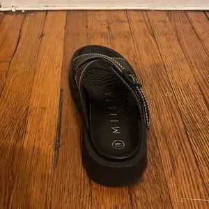Miista | Shoes | Miista Lacey Black Sandals | Poshmark MIISTA Lacey Black Slide Sandals main image 2